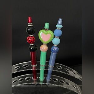 P2.Colorful Beaded Pens Set (3)